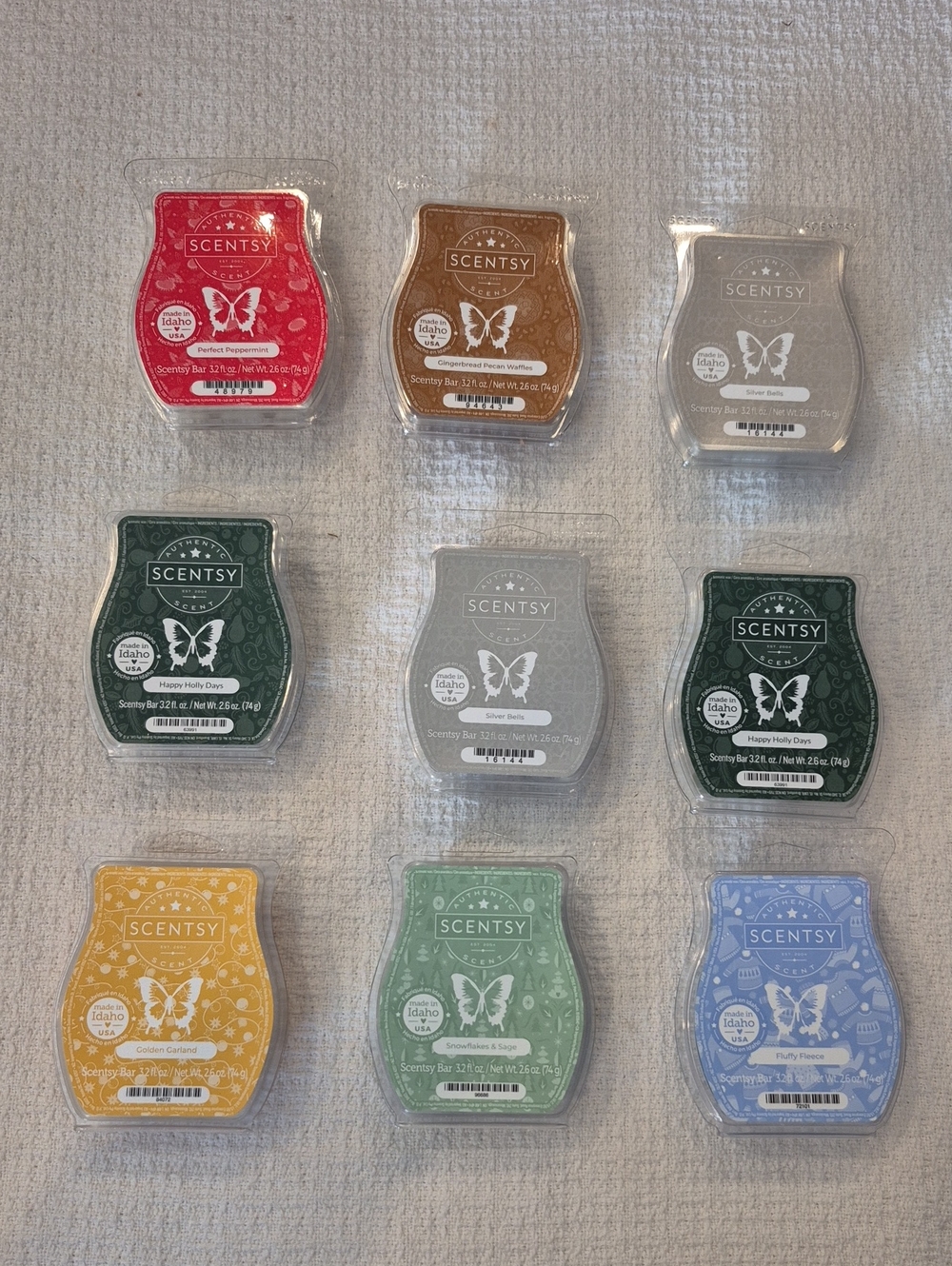 Scentsy Wax Christmas Bars - Bundle of 9 NEW